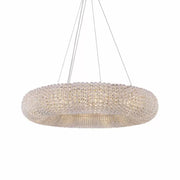 round clear crystal art deco modern circular  chandelier