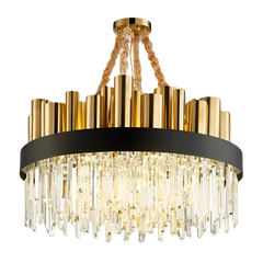 Calix Round Crystal Chandelier