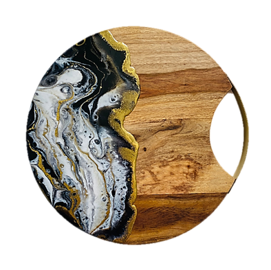 Resin Cutting Board Round Style 1