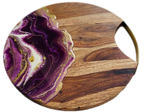 Resin Cutting Board Round Style 5