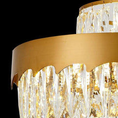 chandelier electroplated hardware body gold detail shot