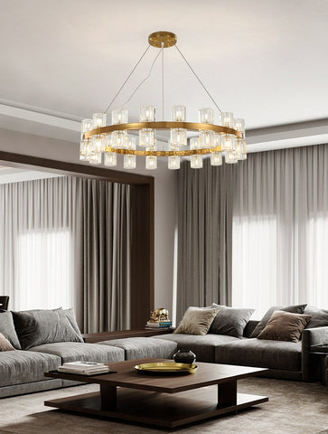 Aleksy Round Crystal Chandelier