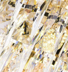 chandelier crystal close up high quality