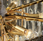 close up of golden electroplated body