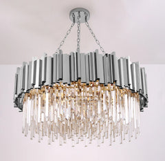 This Beautiful Chandelier Comes in Gold or Silver.