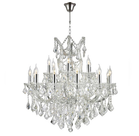 chrome maria theresa classic crystal chandelier