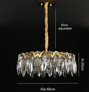 Tadeas Galen Round Crystal Chandelier