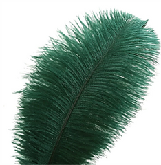 green feather ceiling lamp