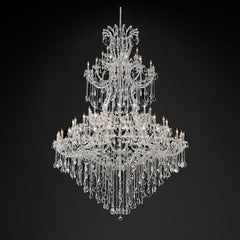 maria theresa luxury classic crystal chandelier silver
