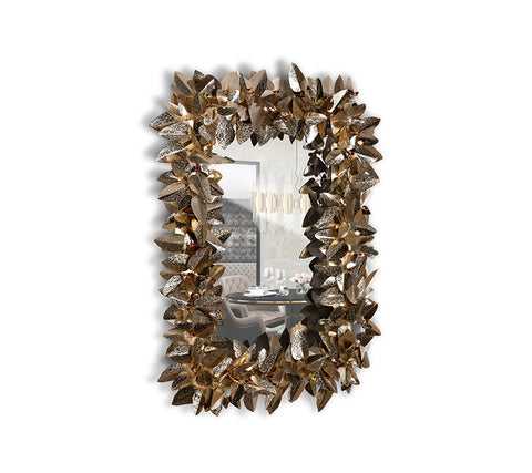 McQueen Rectangular Wall Light Mirror | LUXXU