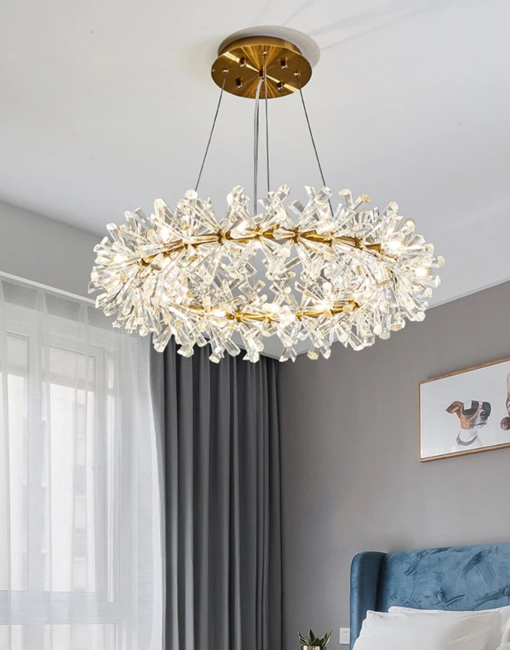 Isla Ring Modern Art Deco Crystal Chandelier – Designs and Inspirations