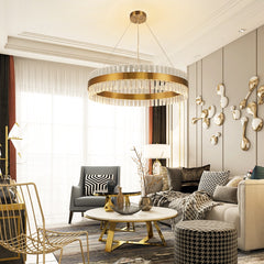 This Circular and Gold Style is sure to add Luxury to any space. 