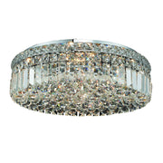 round surface mounted crystal chandelier 