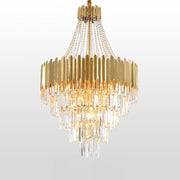 modern  American chandelier gold  crystal empire