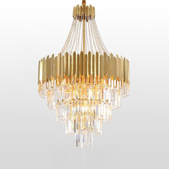 modern  American chandelier gold  crystal empire