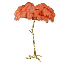 Seraphina Faux Feather Floor Lamp-