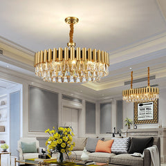 This Gorgeous Gold and Crystal Design adds a Chic Look to your favorite Spaces.