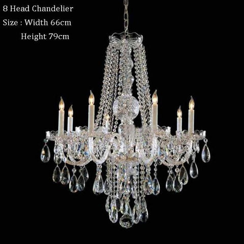 classic crystal chandelier 8 head