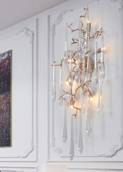 crystal branch wall sconce