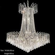 silver crystal french empire chandelier