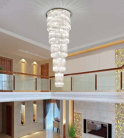 Caprice 2-Story Multi-Tier Crystal Chandelier