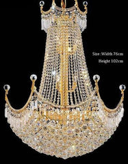 gold crystal french empire chandelier