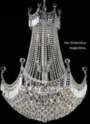 chrome crystal french empire chandelier