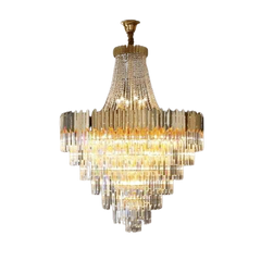 The William 2-Story Crystal Chandelier