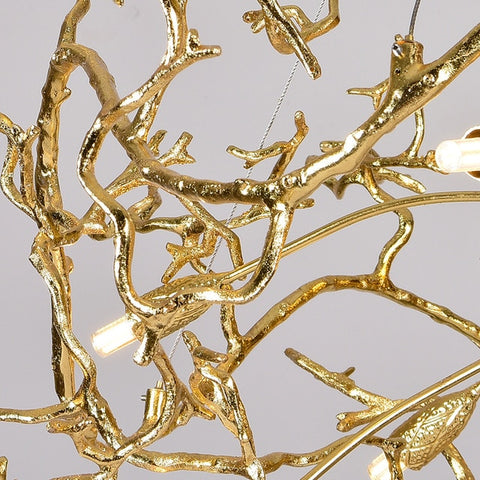 gold color intricate branch body