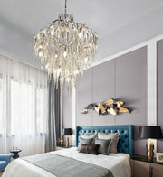 branch crystal icicle chandelier bedroom