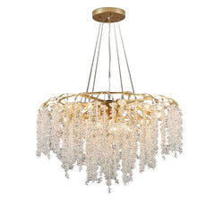 luxury round gold crystal chandelier 