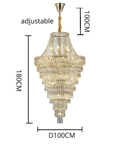 The Harabolos 2-Story Crystal Chandelier-