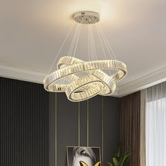 Metaxy 2-Story Multi-Ring Chandelier