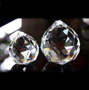 close up of precision cut crystal balls